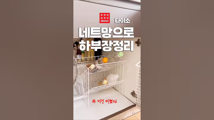 다이소 네트망으로 싱크대 하부장 정리하는 법 #꿀팁 | 모두가 놀라버린 다이소 네트망의 변신 | 다이소가면 무조건 사세요 , 고인물이 추천해요