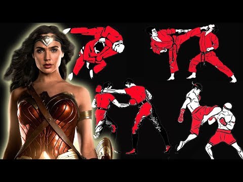 How many fighting styles does Wonder Woman know in Justice League?