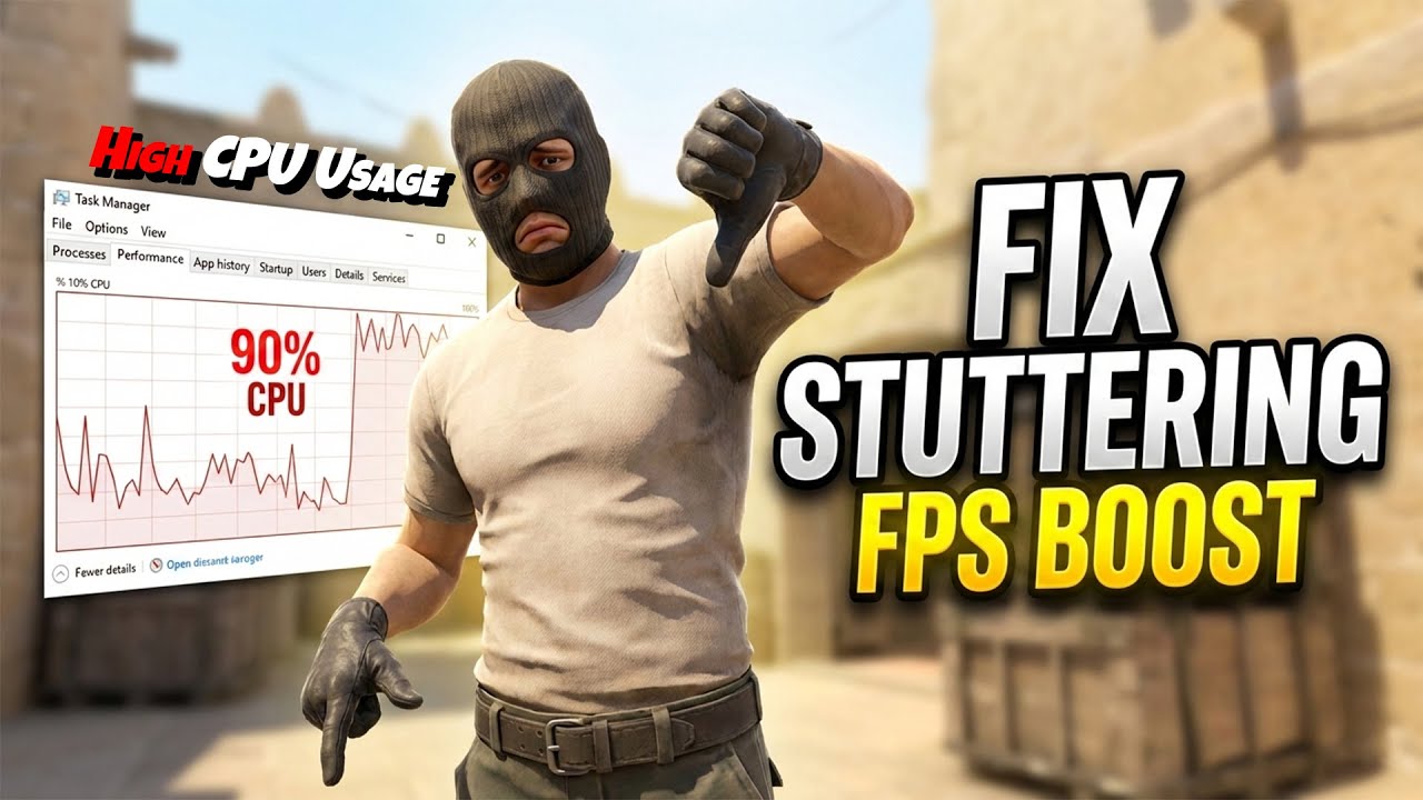 Fix High CPU & Low GPU Usage in CS2 (2026) | Massive FPS Boost & Smooth ...