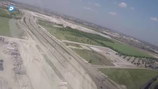 Raw: Take a ride over The Star in Cowboys' new helicopter