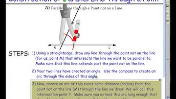 Construction 5 - Parallel Line Through a Point Not on the Line
