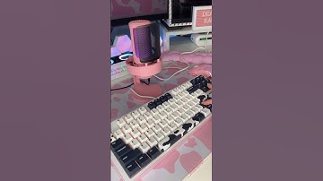 KTT Peach Linear Switches Lubed Sound Test #asmr #keebs #keyboard #kawaii #desktop #pink #asmrsounds