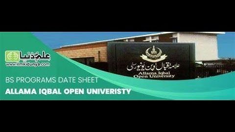 How to apply In DATE SHEETS AIOU Assignment Schedule Spring 2022 for BS Programs – Allama Iqbal Open