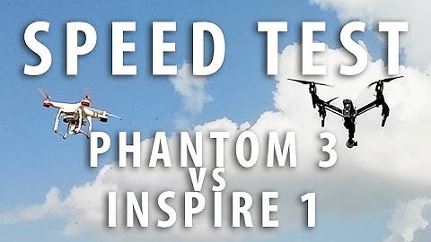 Phantom vs Inspire Speed Comparison Test