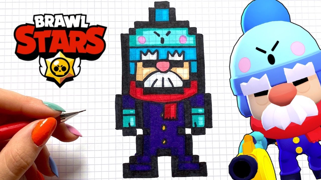 How To Draw Gael Skin Brawl Stars Pixel Art Youtube - dessin brawl stars gael