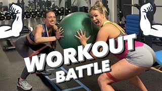 EXTREME WORKOUT BATTLE!! (I almost fainted)
