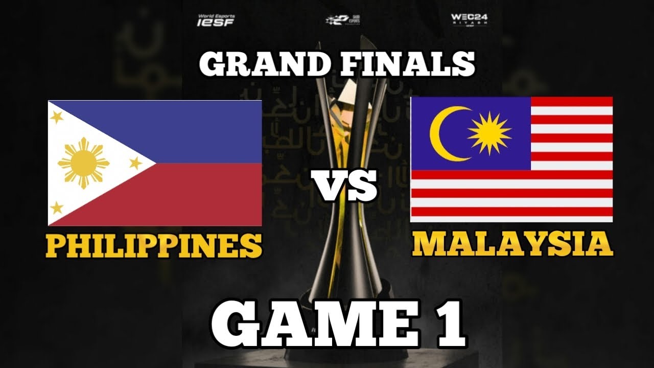 Philippines vs Malaysia GAME 1 | GRAND FINALS | WEC24 RIYADH IESF ...