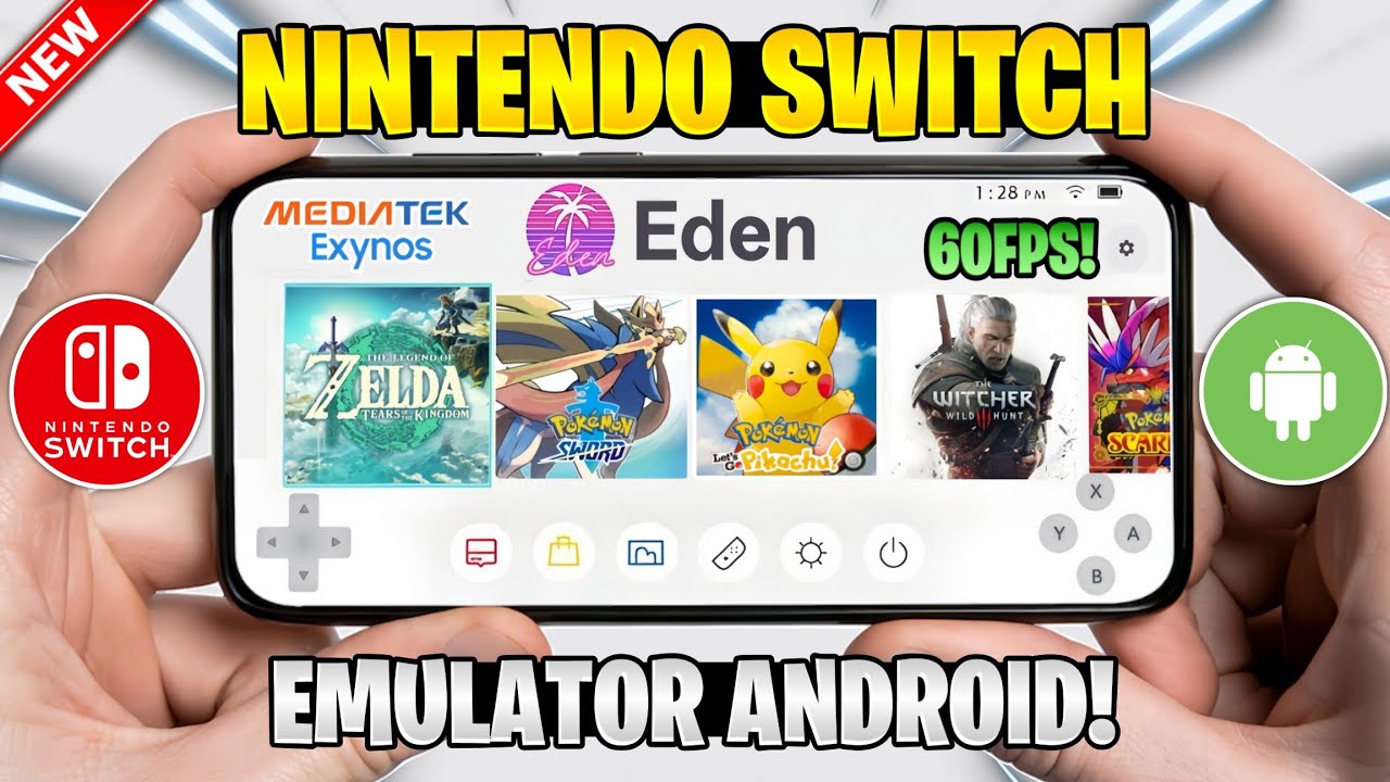 NEW 🔥 NINTENDO SWITCH EMULATOR FOR ANDROID - EDEN V3: BEST SETUP ...