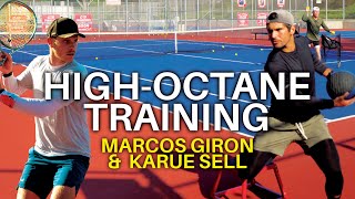 Elite Tennis Workout with ATP #45 Marcos Giron & ATP #623 Karue Sell | Day 6 Part 2 Intense Drills