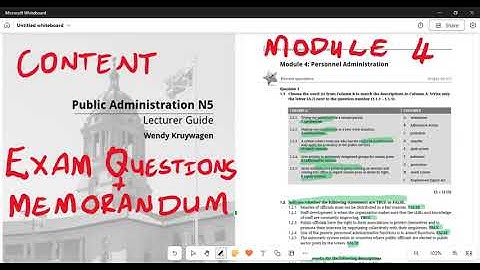 Public Administration N5 Module 4 Personnel Administration