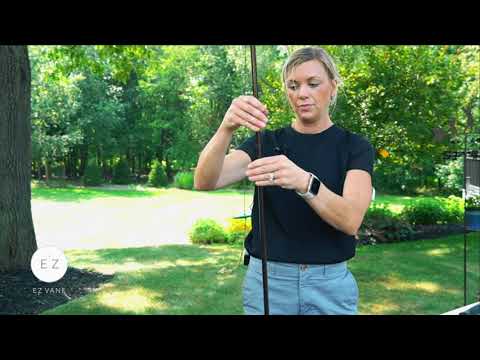 How to install a weathervane garden rod mount