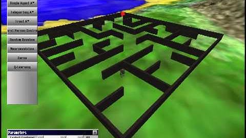 OpenNERO: Q-Learning in Maze