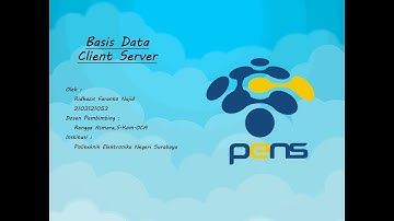 Teori 9 - Database Client Server