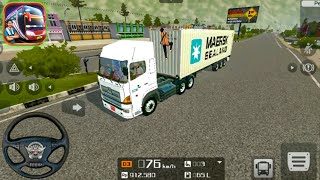 Bus Simulator Indonesia - Maersk Sealand Truck Mod - Bussid Android Gameplay screenshot 3
