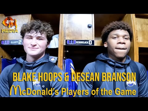 Litter Media Extras: McDonald's Players of the Game Blake Hoops & DeSean Branson on Unioto's win