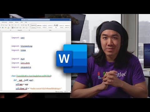 Why Microsoft Word is the best IDE for programming