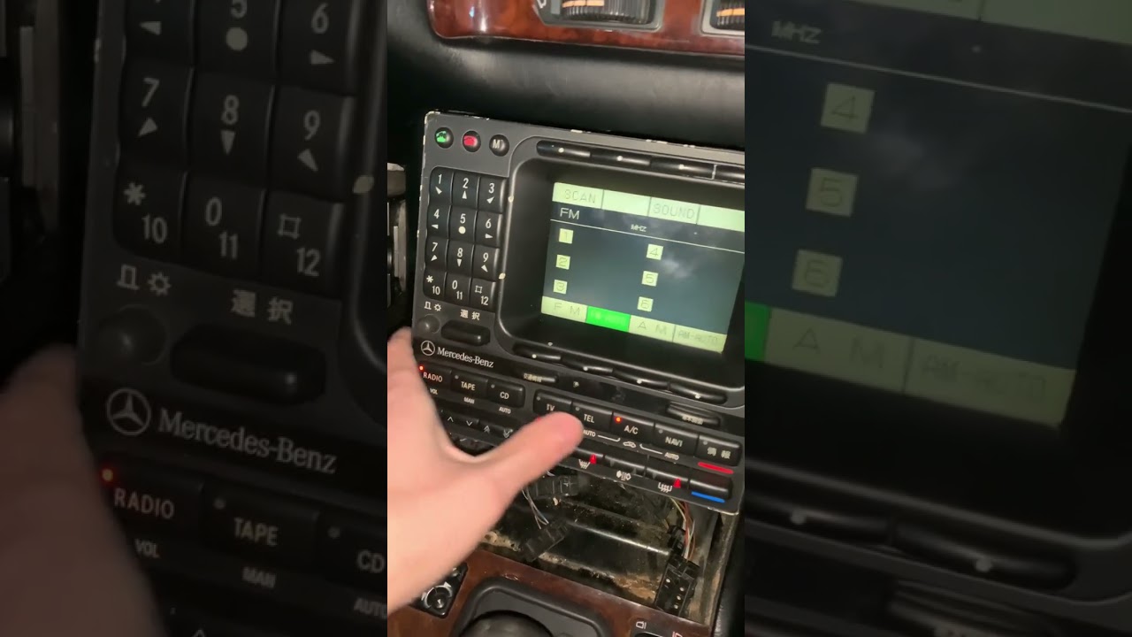 Пока временное решение, печка управляется w140 CNS / ICS - YouTube