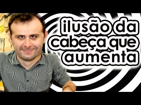 Ilusão de ótica da cabeça que aumenta