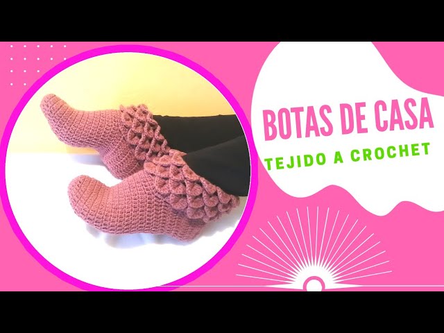 Zapatos Pantuflas a Crochet tamaño adulto Punto trenzas gruesas