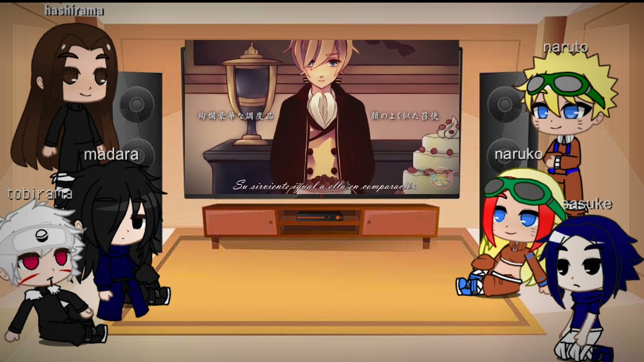 naruto, naruko, tobirams, sasuke, madara y hashirama reaccionan a la princesa del mal *gacha club*