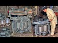 Amazing Handmade Manufacturing Process Of Sugarcane Crushing Machine |