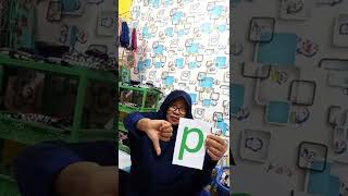 cara membedakan huruf b,d,p   bersama bunda Nurtang