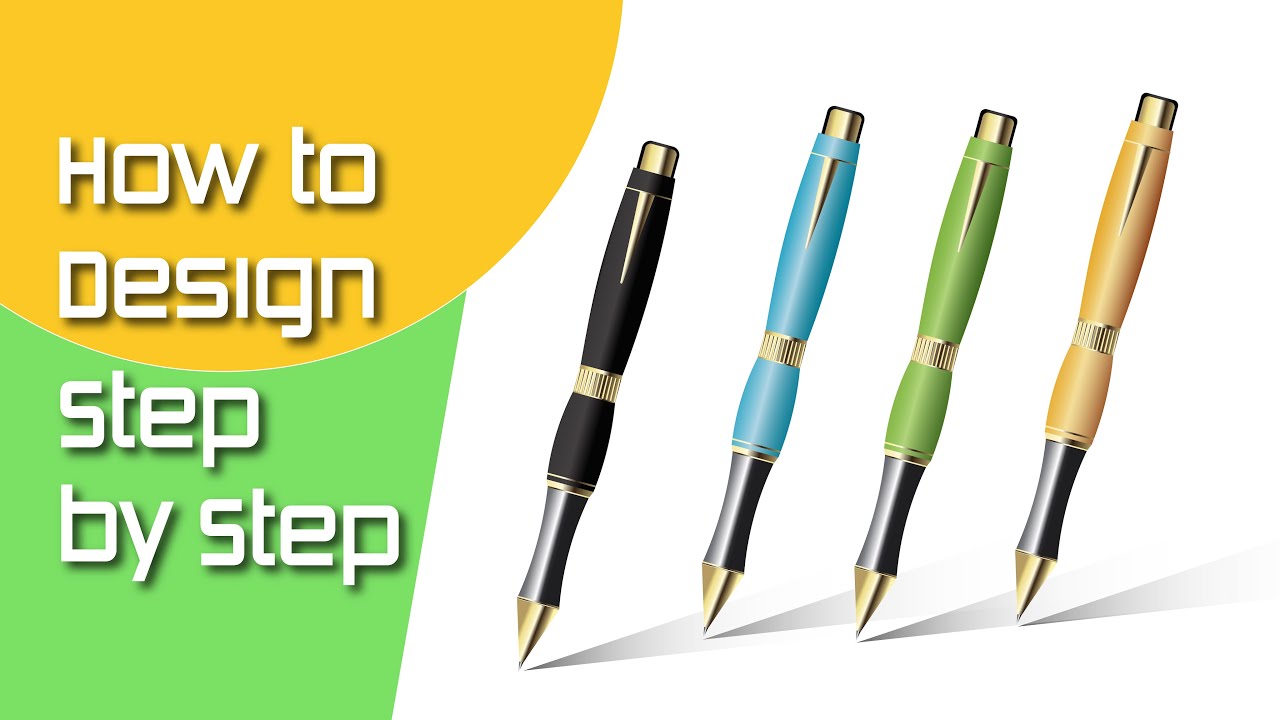 How To Use The Pen Design in Adobe Illustrator | Pen Tool | Create ...