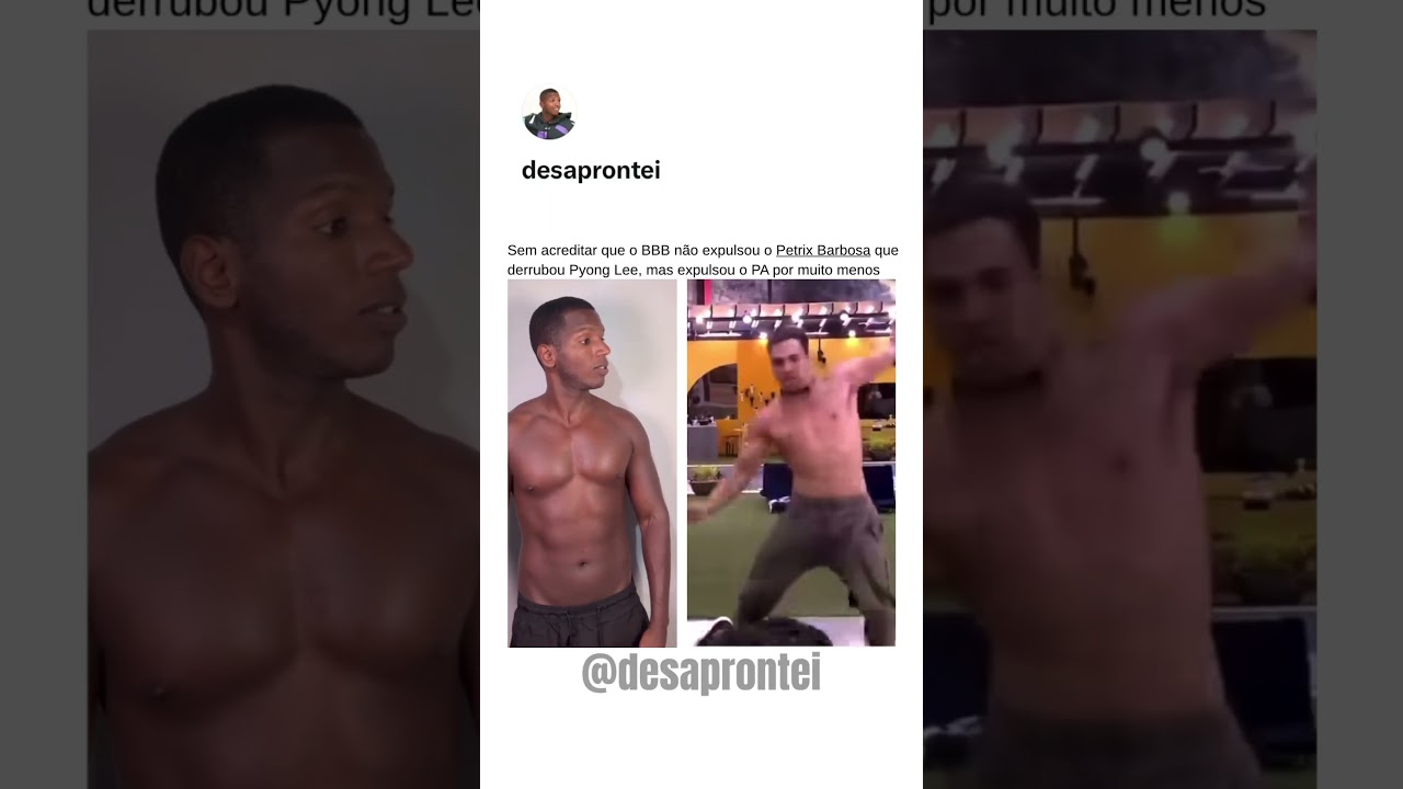 Acho que cada edição o programa tem uma regra diferente, né?