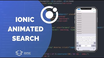 Building an Animated Search Input with Ionic