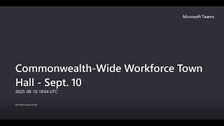 September 2025 Town Hall - Live from Henrico, VA