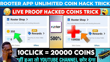 Rooter App Unlimited Coin Trick 2022 | Rooter App Se Coin Kaise Kamaye 2022 | Rooter App Coin Trick