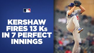 Clayton Kershaw throws 13 Ks in 7 perfect innings in his 2022 debut 👏 screenshot 3