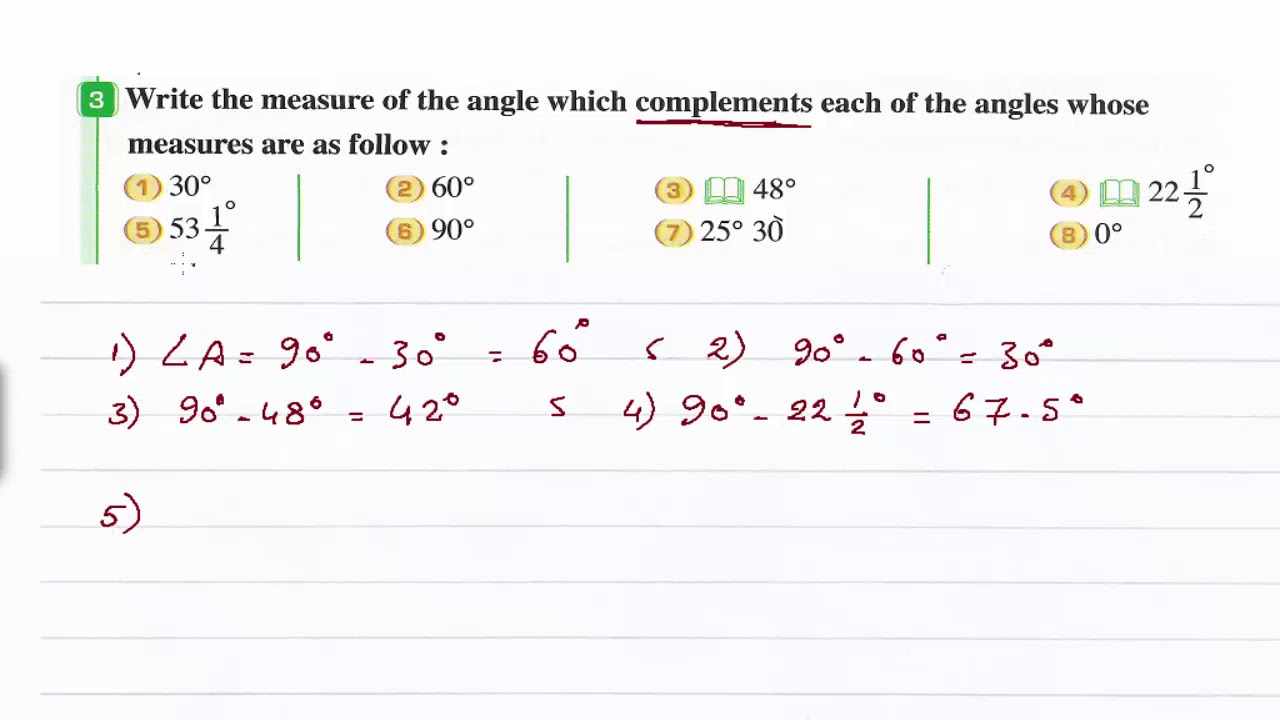 Prep. 1 math lessons 1 Geometric concepts, exercises part 1 - YouTube