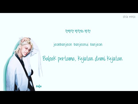 Stray Kids (스트레이 키즈) Half Time (반전)[Han/Rom/Ina] Color Coded Lyrics Lirik Terjemahan Indonesia