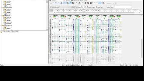 Funky Stars OpenMPT Visualization