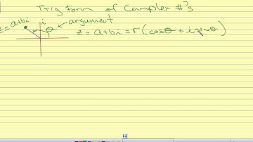 6 5a Trig form of Complex numbers