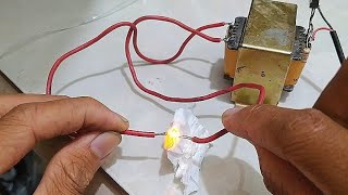 Making High Voltage Electricity from a 1 ampere Transformer