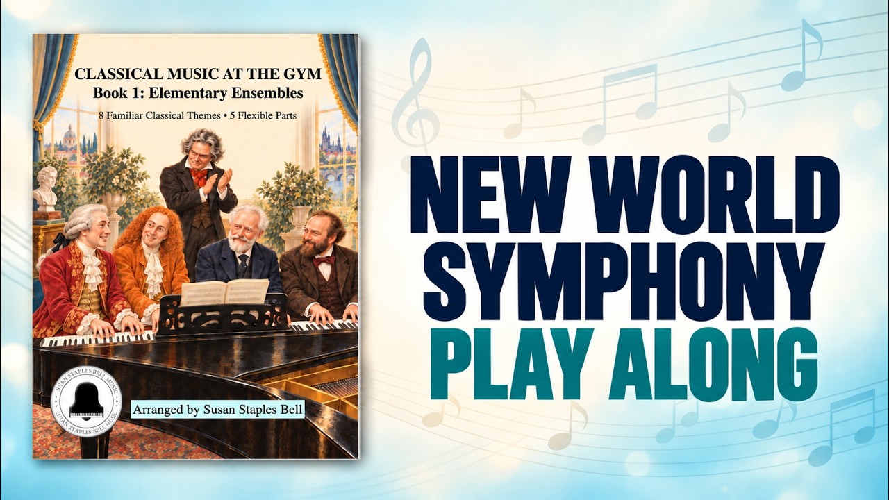 New World Symphony Theme - Play Along in 5 Parts - Classical Music at the Gym