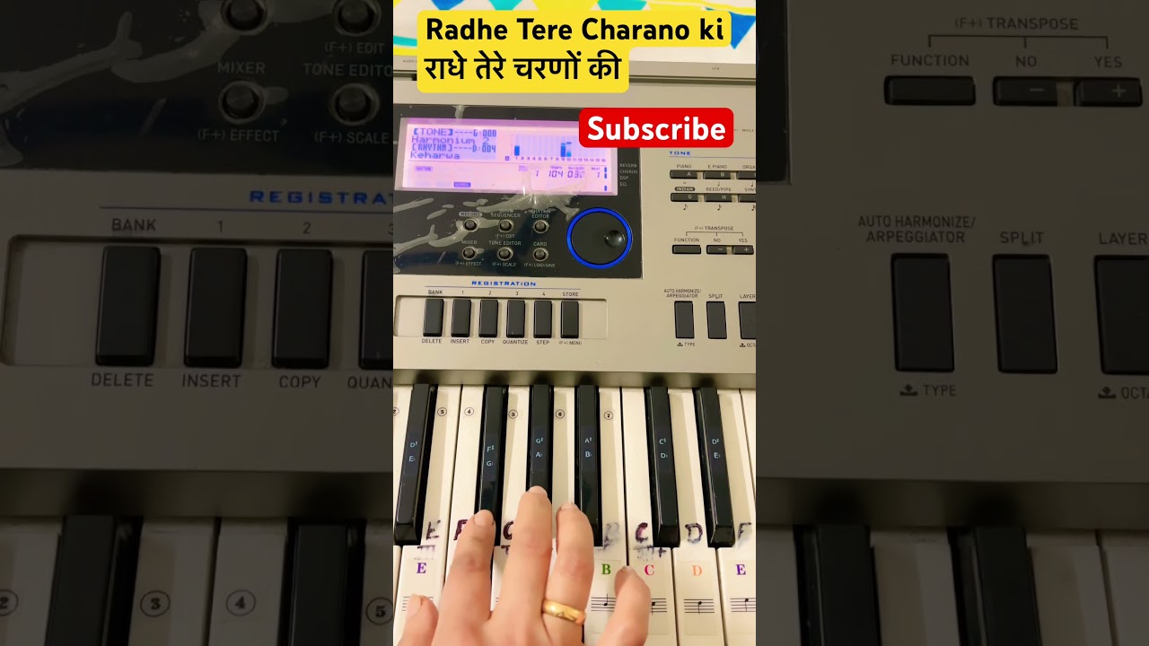 राधे तेरे चरणों की #piano #trending #pianolessons #music #pianolessonsonline #pianotutorialeasy
