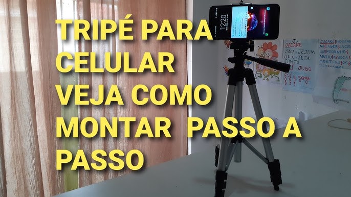 Tripé para celular com luz led - Ideal para selfies