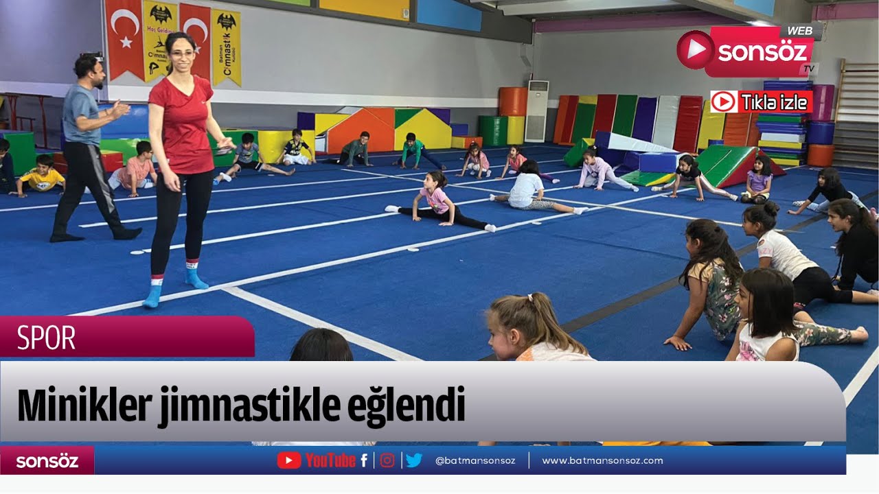 Minikler jimnastikle eğlendi