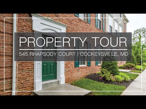 545 Rhapsody Court, Cockeysville, MD home video tour