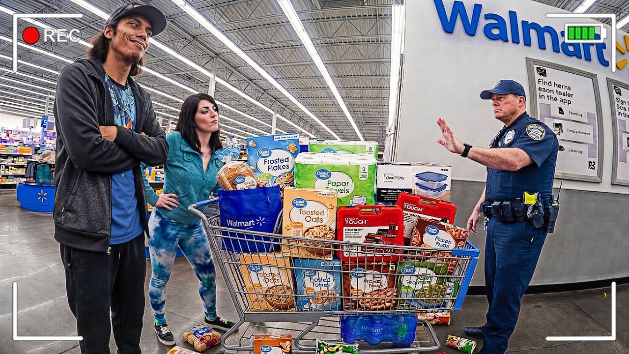 Arrogant Couple Caught Stealing Like They Own Walmart - YouTube