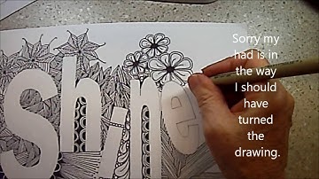 Shine Template Tangle Lesson Part 7, Joyful and 1,2,3