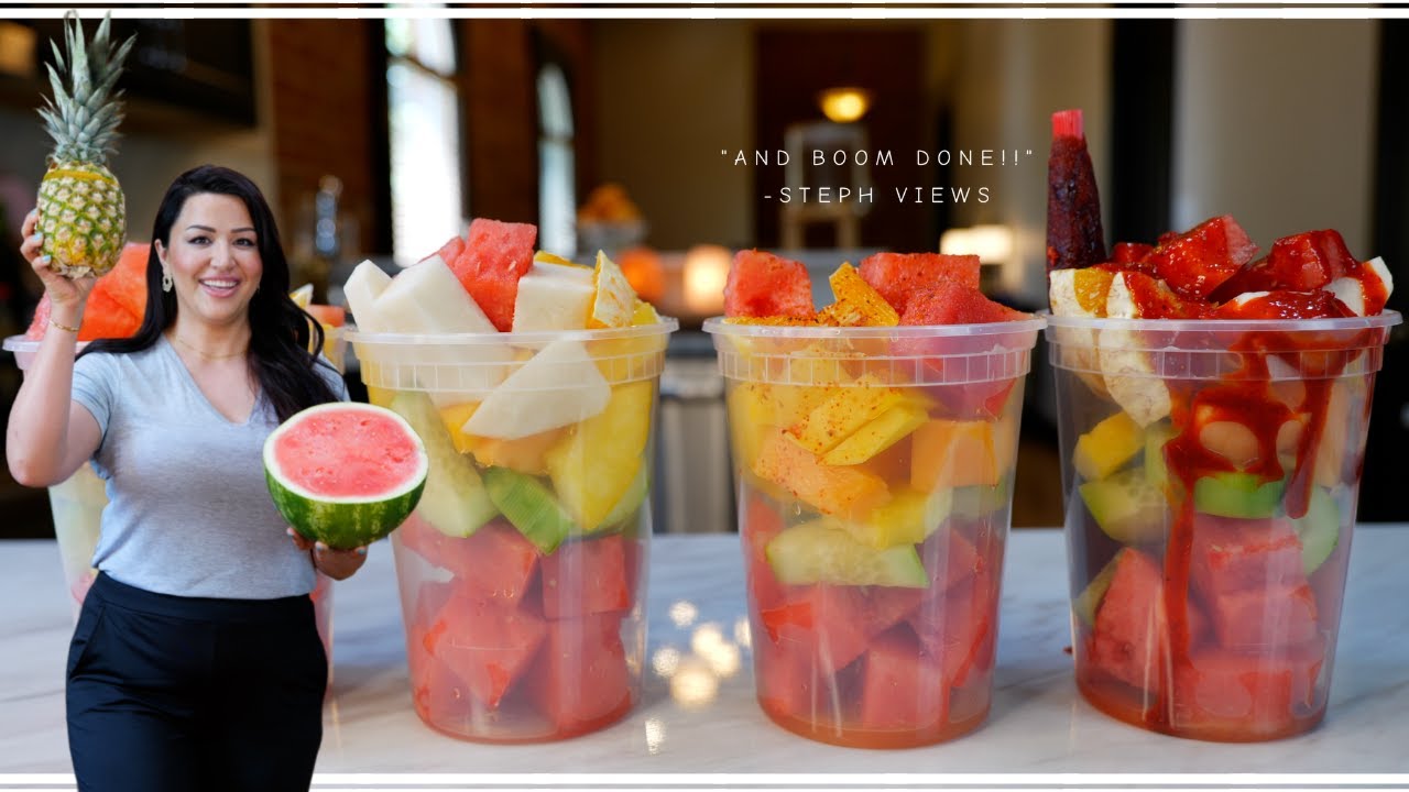 How to make the Most Easy and Delicious Mexican Fruit Cups | California  Street Food | Save Money - YouTube