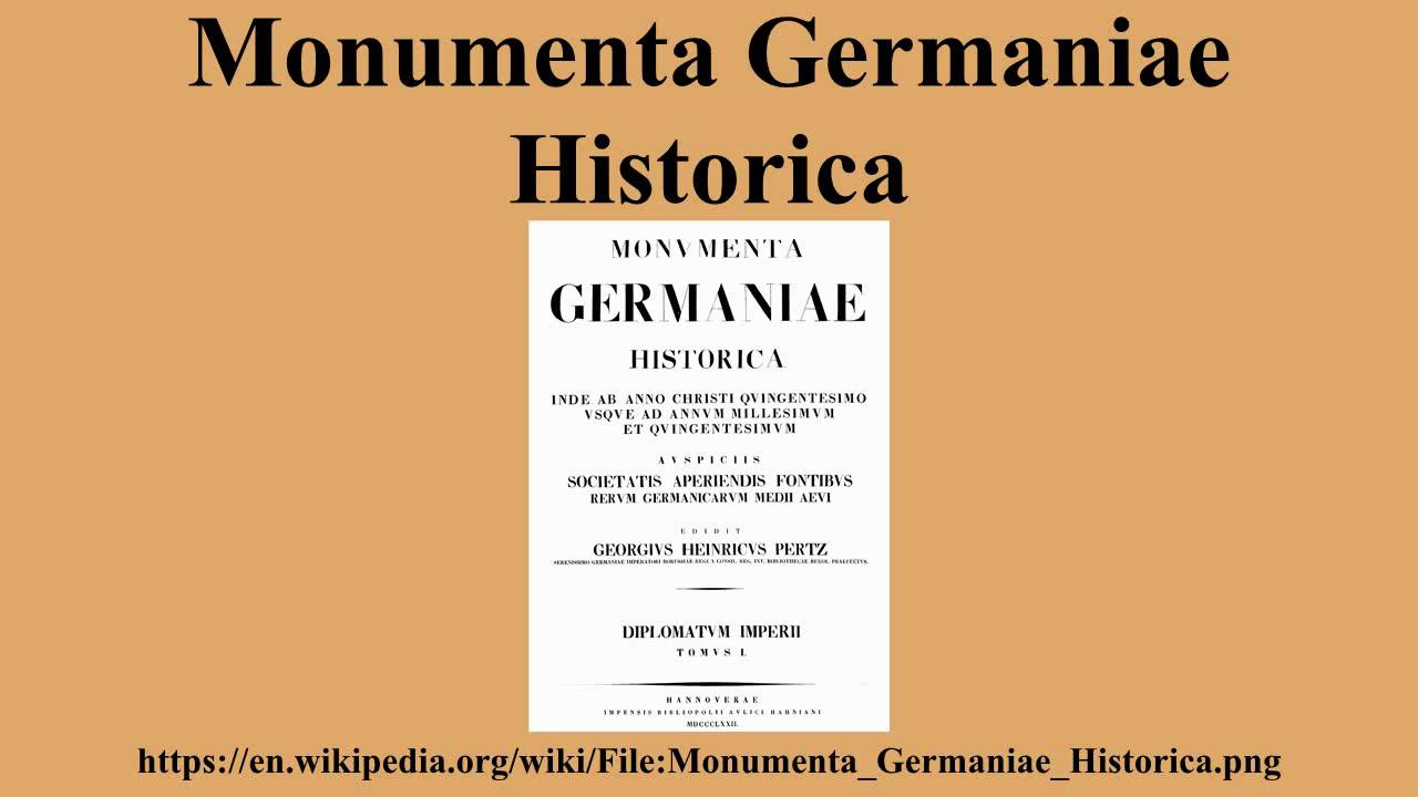 Monumenta Germaniae Historica