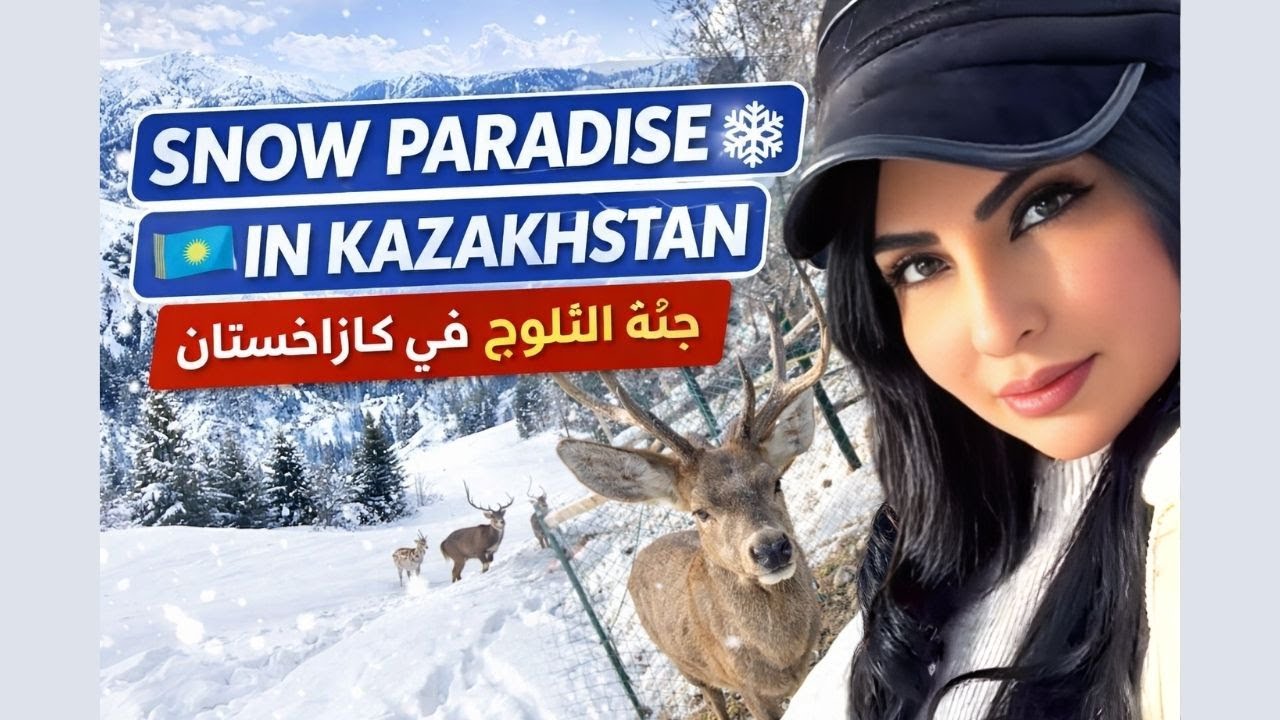 جنة الثلوج في كازاخستان ❄️ | وادي، حيوانات ومتعة الشتاء
