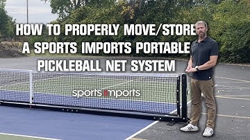 How to Properly Move/Store a Sports Imports Portable Pickleball Net System