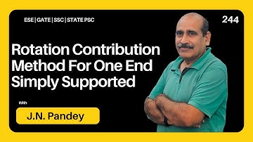 Rotation Contribution Method For One End Simply Supported | Lecture 244