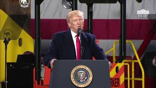 President Trump Gives Remarks at H&K Equipment Company